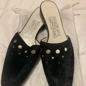 Salvatore Ferragamo mules, never worn!